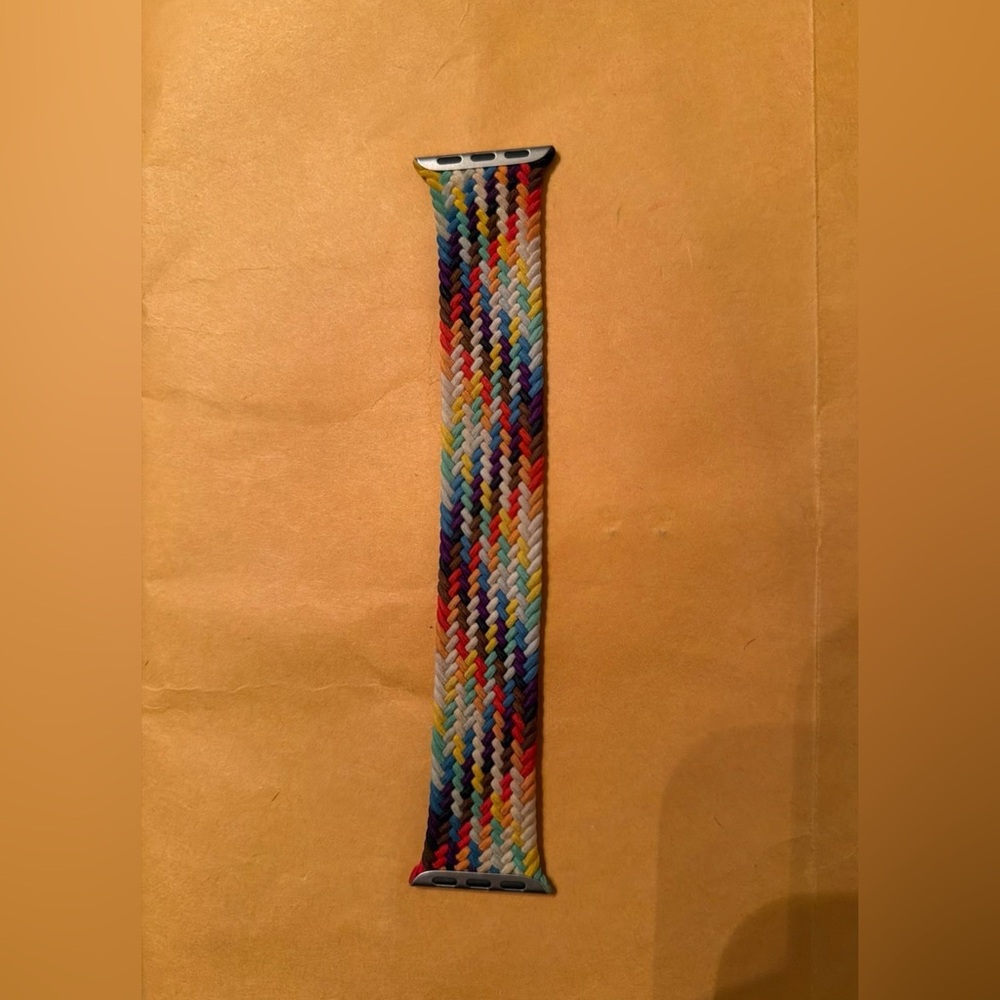 Apple Braided Solo Loop Watch Band - 2021 Pride 40mm size 7